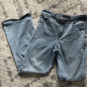 Express Denim Blue Flare Jeans
